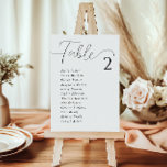 Eenvoudige elegante witte bruiloft zitkaart kaarte kaart<br><div class="desc">Introductie van onze eenvoudige elegante witte bruiloft zitkaart Kaarten! Deze kaarten bieden een perfecte mix van verfijning en eenvoud, ideaal voor elke elegante bruiloft affaire. Met zijn heldere witte achtergrond en vetgedrukte zwarte tekst is het vinden van je stoel nog nooit zo eenvoudig geweest. Gepersonaliseerd met aangepaste namen, deze kaarten...</div>