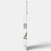 Eenvoudige Elegante Witte Moderne Douane Bloemen Case-Mate iPhone Case (Achterkant / Rechts)