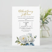 Eenvoudige elegante witte roos niets Fancy alleen Kaart (Staand voorkant)