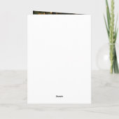 Eenvoudige elegante witte script kerst foto gevouw feestdagen kaart (Achterkant)