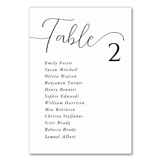 Eenvoudige elegante witte stoelkaartjes voor de br kaart (Voorkant)