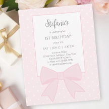 Eenvoudige Elegante Zachte Pastel Roze Strik 1e Ve