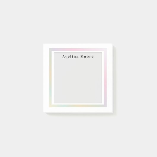 Eenvoudige elegante zakelijke lichte schoonheidssa post-it® notes (Voorkant)