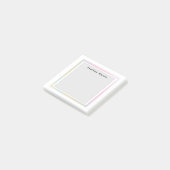 Eenvoudige elegante zakelijke lichte schoonheidssa post-it® notes (Schuin)