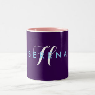 Eenvoudige elegante zakelijke lichte schoonheidssa tweekleurige koffiemok