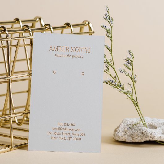 Eenvoudige elegante zilver die verdient visitekaartje