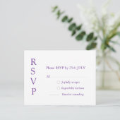 Eenvoudige Elegante Zwarte en Witte Chic Script Tr Briefkaart (Staand voorkant)