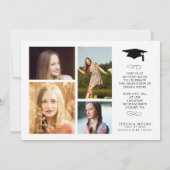 Eenvoudige elegantie, Afstuderen fotoaankondiginge Kaart (Achterkant)