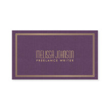 Eenvoudige elegantie Art Deco stijl Paarse / Faux 