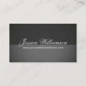 Eenvoudige elegantie Basic Grey Professional Visitekaartje (Achterkant)