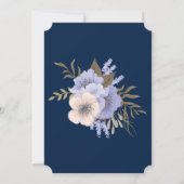 Eenvoudige Elegantie Bruiloft Kaart (Achterkant)