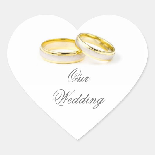 Eenvoudige Elegantie Bruiloft Sticker (Voorkant)