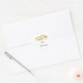 Eenvoudige Elegantie Bruiloft Sticker (Envelop)