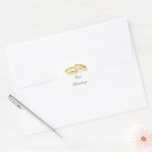 Eenvoudige Elegantie Bruiloft Sticker (Envelop)