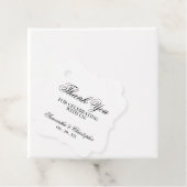 Eenvoudige Elegantie Dank u bruiloft Bedankjes Labels (In situ)