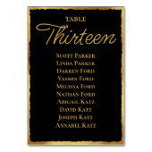 Eenvoudige Elegantie Dunne Zwarte Gouden Rand Stoe Kaart (Achterkant)