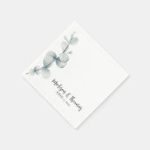 Eenvoudige elegantie - Eucalyptus Servet (Hoek)