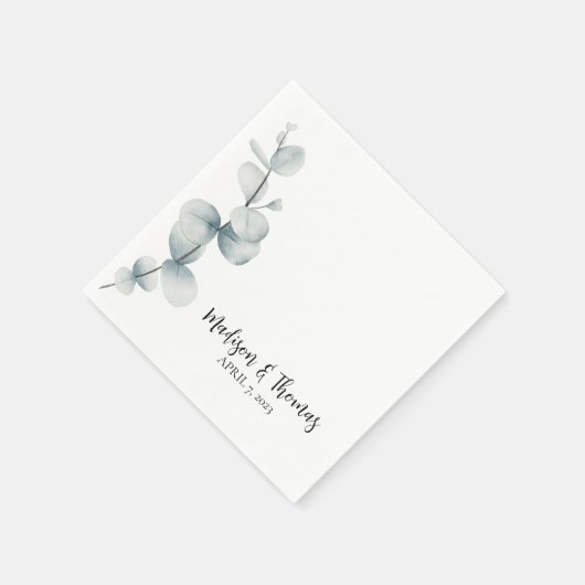 Eenvoudige elegantie - Eucalyptus Servet (Hoek)