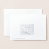 Eenvoudige elegantie folie kaarten (Met envelop)