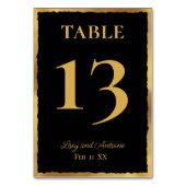 Eenvoudige elegantie gepersonaliseerde zwarte vet kaart (Achterkant)