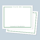 Eenvoudige Elegantie Groen Dankkaart voor in het B Bedankkaart