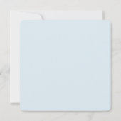 Eenvoudige elegantie jongens doop uitnodiging (Achterkant)