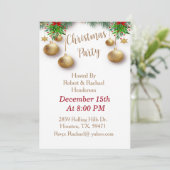 Eenvoudige Elegantie Kerstfeest Kaart (Staand voorkant)