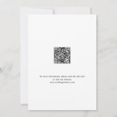 Eenvoudige Elegantie Klasse Script Foto Bruiloft  Save The Date (Achterkant)