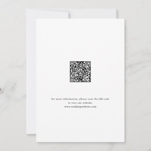 Eenvoudige Elegantie Klasse Script Foto Bruiloft Save The Date (Achterkant)