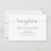 Eenvoudige Elegantie | Minimalistische Grijze en W Kaart (Voorkant)