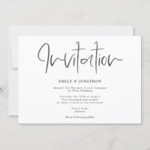 Eenvoudige Elegantie Modern Script Typografie Brui