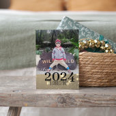 Eenvoudige Elegantie Nieuwjaar foto Vakantie Kaart