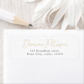 Eenvoudige elegantie romantisch script retour adre etiket (Insitu)