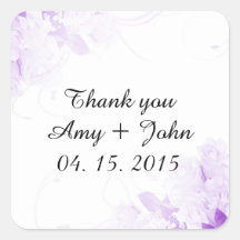 Eenvoudige elegantie roos bruiloft sticker labels