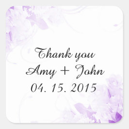 Eenvoudige elegantie roos bruiloft sticker labels 