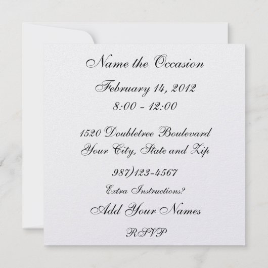 Eenvoudige elegantie - roze lint (Achterkant)