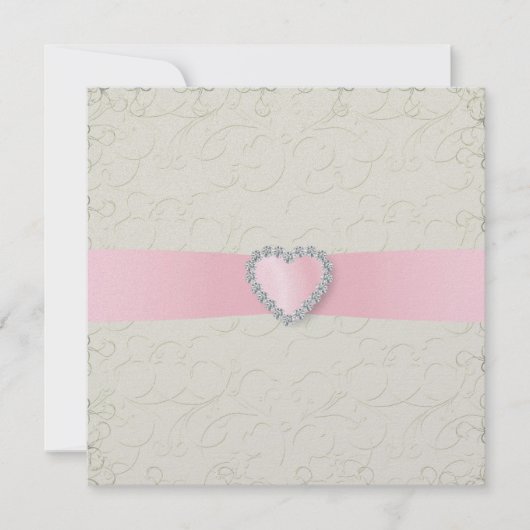 Eenvoudige elegantie - roze lint (Voorkant)