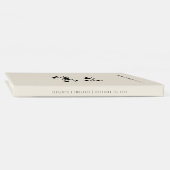 Eenvoudige Elegantie Script Cream Bruiloft Gastenboek (Rug)