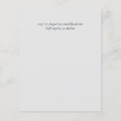 Eenvoudige elegantie script moderne bruiloft (Achterkant)