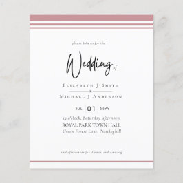 Eenvoudige Elegantie Stof Roze Roze Budget Bruilof