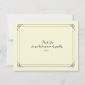 Eenvoudige Elegantie-Sympathie Dank u kaarten (Voorkant)