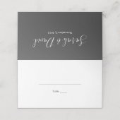 Eenvoudige Elegantie Trouwplaats kaarten Plaatskaartje (Buitenkant ongevouwen)