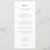 Eenvoudige Elegantie Typografie & Botanisch Menu (Voorkant)
