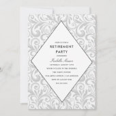 Eenvoudige elegantie | Uitnodiging van de Pensioen (Voorkant)