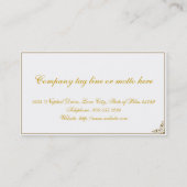 Eenvoudige elegantie visitekaartje (Achterkant)