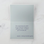 Eenvoudige Elegantie Witte Bloemen Strand Kaart (Binnen)