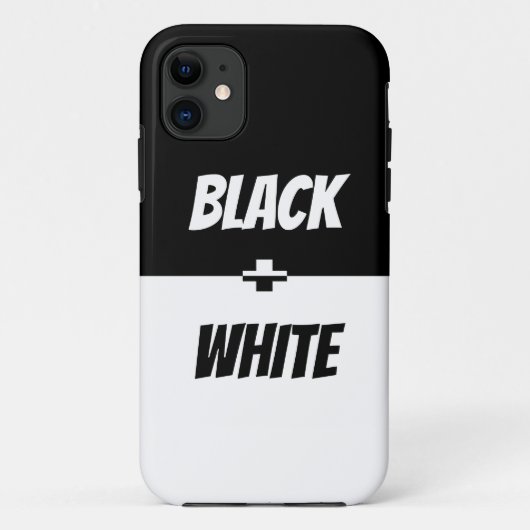 Eenvoudige elegantie zwart-wit! Case-Mate iPhone case (Achterkant)