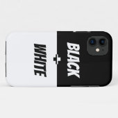 Eenvoudige elegantie zwart-wit! Case-Mate iPhone case (Achterkant (horizontaal))