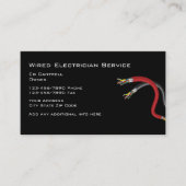 Eenvoudige elektricien visitekaartje (Voorkant)