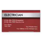 Eenvoudige Elektricien Zakelijke Magneten (Voorkant)